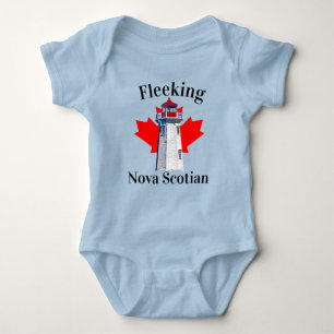 Fleeking Nova Scotian Halifax Dartmouth Lighthouse Baby Bodysuit