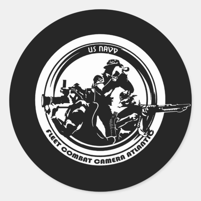 Fleet Combat Camera Atlantic Sticker (Front)