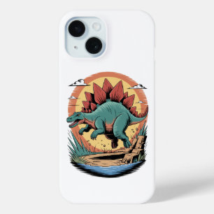 Fleet footed stegosaurus iPhone 15 case