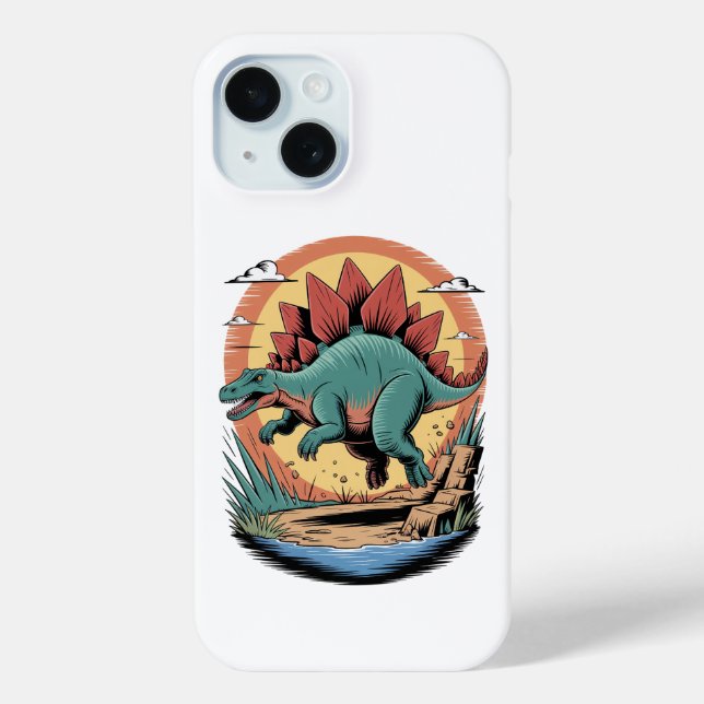 Fleet footed stegosaurus Case-Mate iPhone case (Back)
