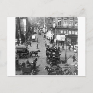 Fleet Street London England, 1901 U.K. Postcard