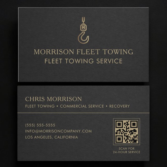 Fleet Towing QR Code Business Card (Creator Uploaded)