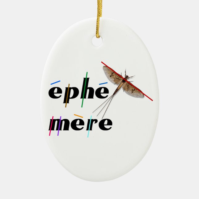 fleeting instant ceramic ornament (Front)