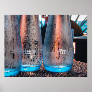 Fleetwoods table water bottles poster
