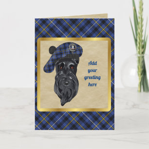 Fleming Badge & Tartan Personalised Card