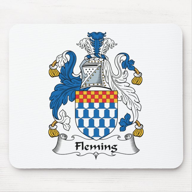 Fleming Family Crest Mouse Pad (Front)
