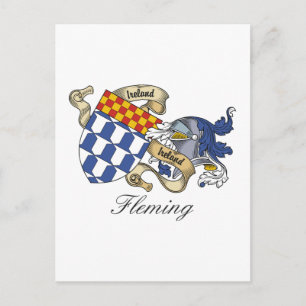 Fleming Family Crest Postcard