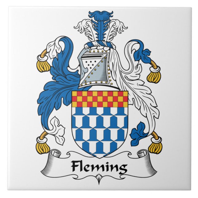 Fleming Family Crest Tile (Front)