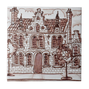 Flemish Architecture Bailleul, France Tile