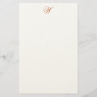 Flemish Editable Monogram Felt Stationery