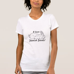 Flemish Giant Rabbit Ladies T-Shirt