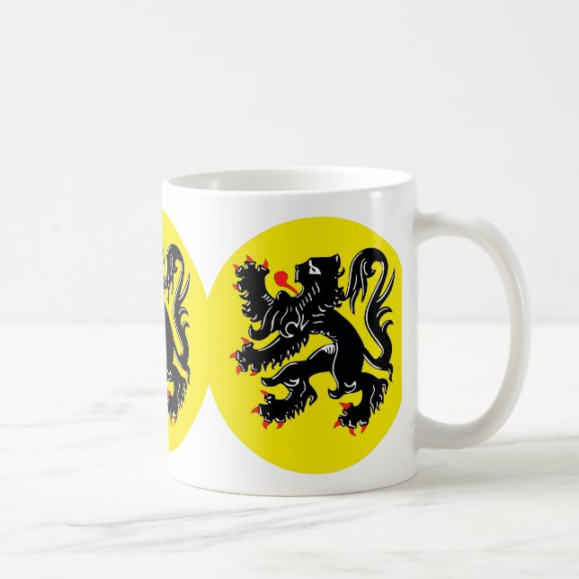 Flemish lion of Flanders koffiemok standard Coffee Mug (Right)