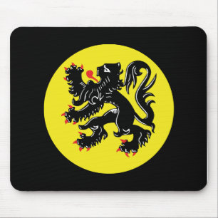 Flemish Lion of Flanders mouse matt Pad