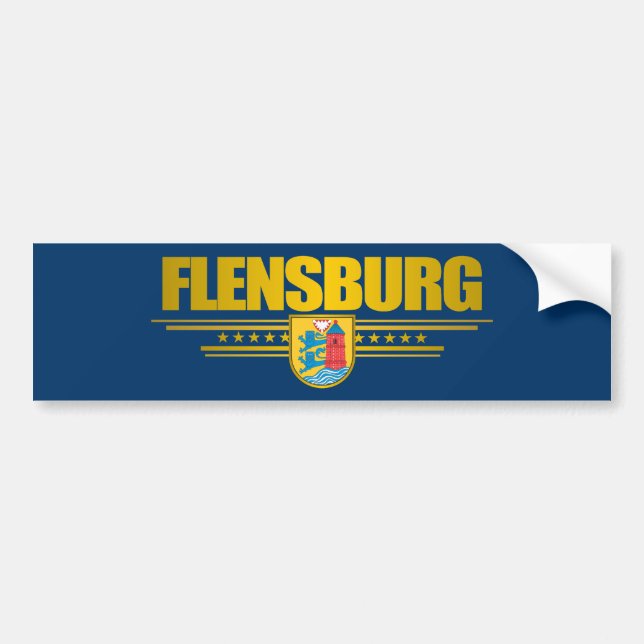 Flensburg Bumper Sticker (Front)
