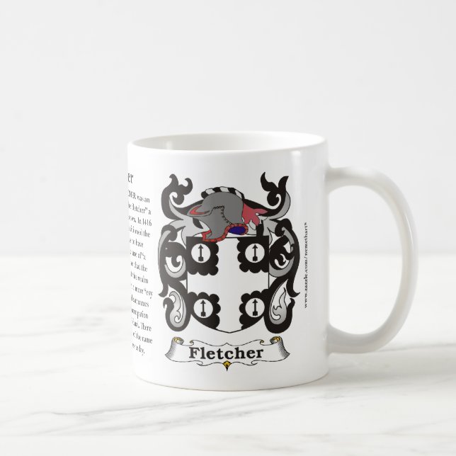 Fletcher Family Coat of Arms Mug (Right)