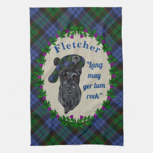 Fletcher Scottie Dog Kitchen Towel