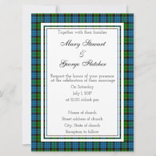 Fletcher Scottish Wedding Invitation