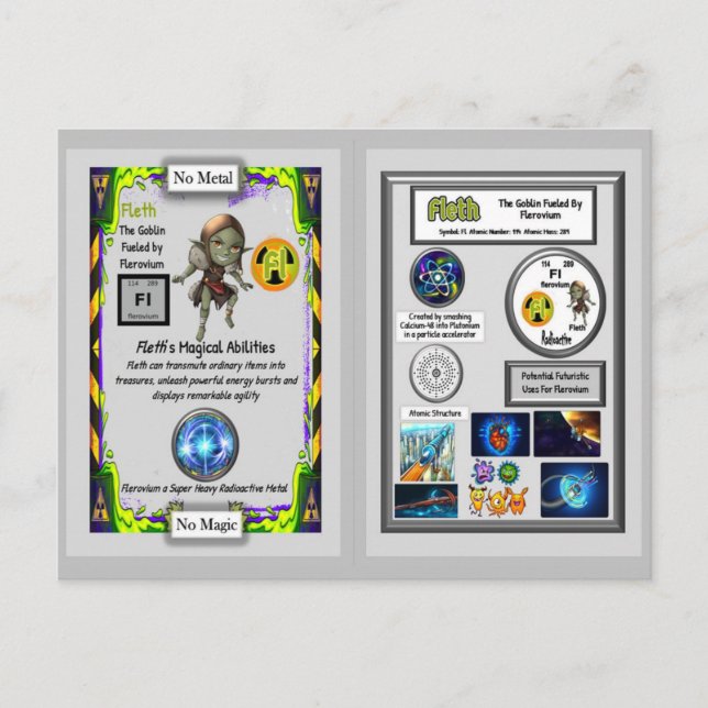 Fleth Presents Flerovium Trading Card (Front)