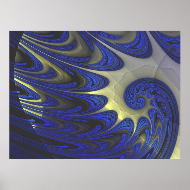 Fleur 2 Abstract Art Poster (Front)