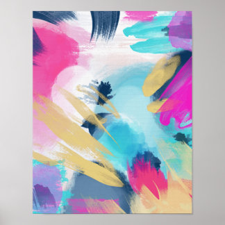 Fleur // Abstract Painting Poster