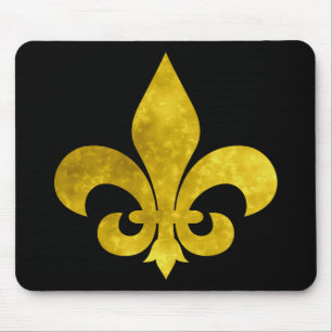 Fleur De Art Gold Rust Mouse Pad