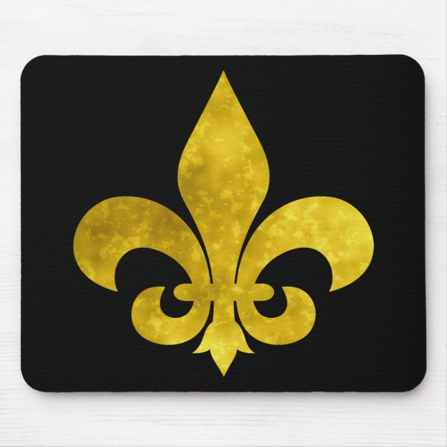 Fleur De Art Gold Rust Mouse Pad (Front)