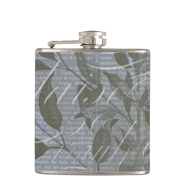Fleur de Bleu I Hip Flask (Front)