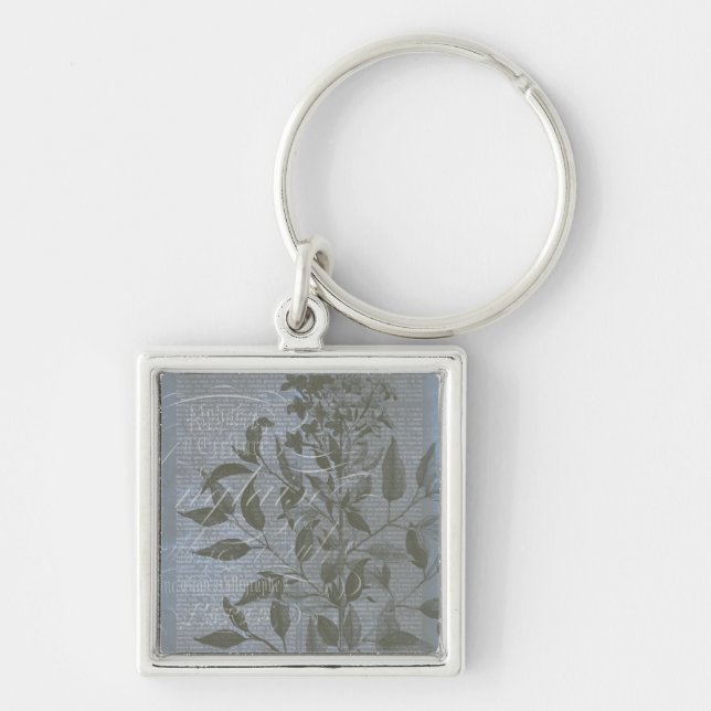 Fleur de Bleu I Key Ring (Front)