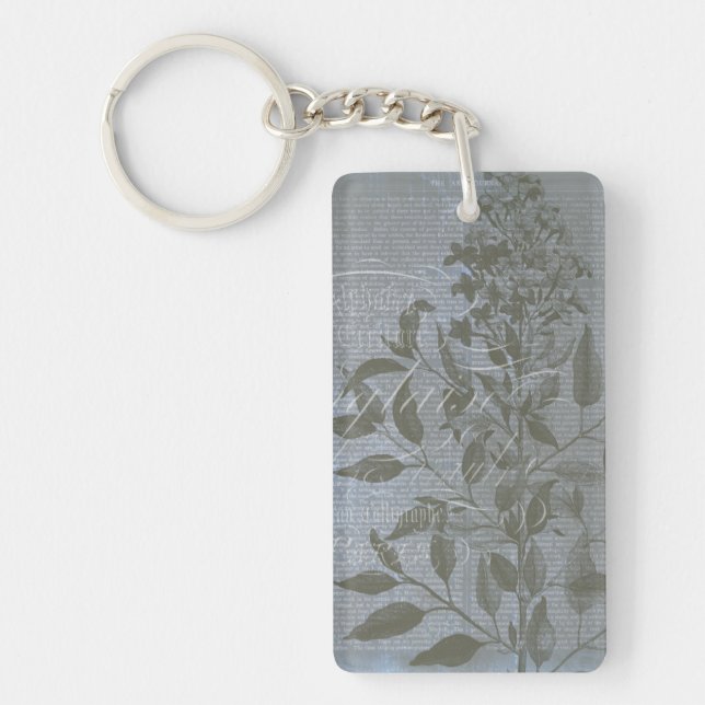 Fleur de Bleu I Key Ring (Front)