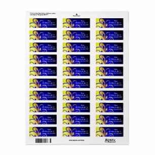 Fleur de Lei Custom Address Labels