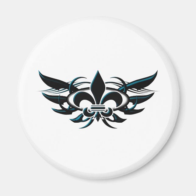 Fleur De Li (wings) Magnet (Front)