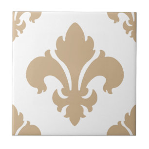 Fleur De Lis 2 Sand Tile
