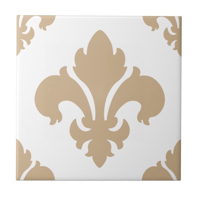 Fleur De Lis 2 Sand Tile (Front)