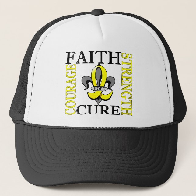 Fleur De Lis 3 Hydrocephalus Trucker Hat (Front)