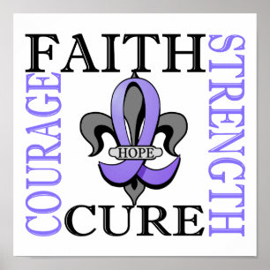Fleur De Lis 3 Oesophageal Cancer Poster