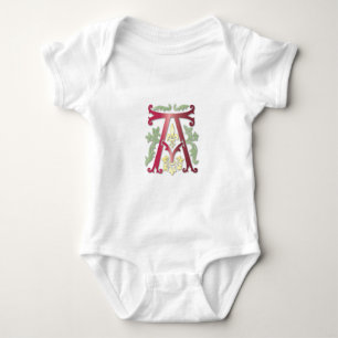 Fleur-de-lis A Monogram Baby Bodysuit