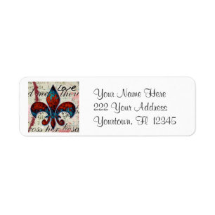 Fleur De Lis Address Labels