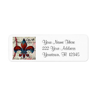 Fleur De Lis Address Labels