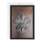 Fleur De Lis, Aged Copper-Look Printed