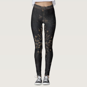 Fleur-de-lis Antique Book Leggings