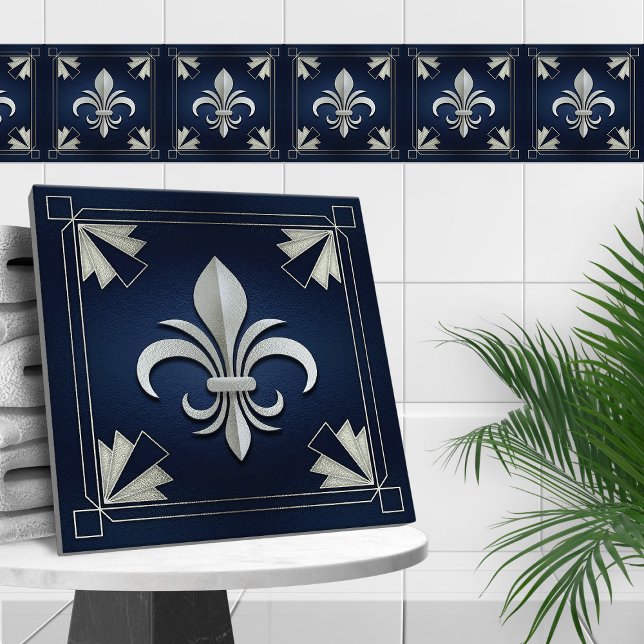 Fleur-De-Lis - Art Deco Ceramic Tile (Creator Uploaded)