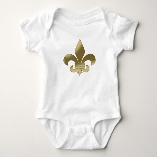 Fleur de Lis Baby Bodysuit (Front)