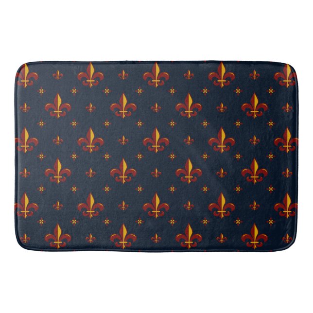 Fleur De Lis Bath Mat (Front)