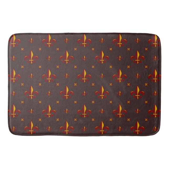Fleur De Lis Bath Mat (Front)