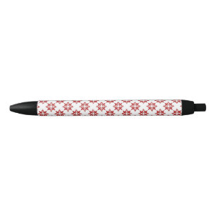 Fleur de Lis Black Ink Pen