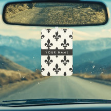 Fleur de Lis, Black on White, Black, Your Name
