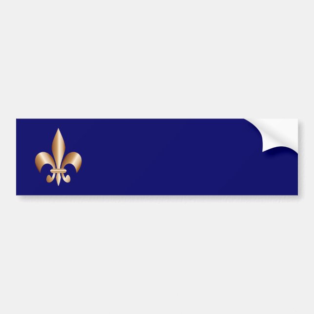Fleur de lis bumper sticker (Front)