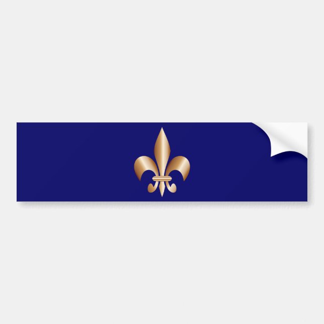 Fleur de lis bumper sticker (Front)