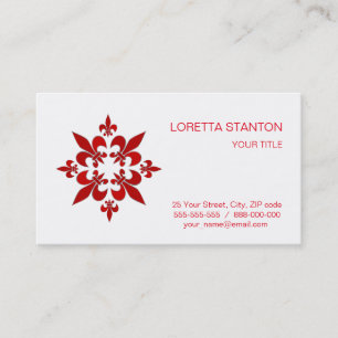 Fleur de Lis Business Card