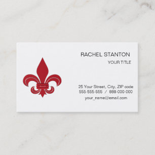 Fleur de Lis Business Card